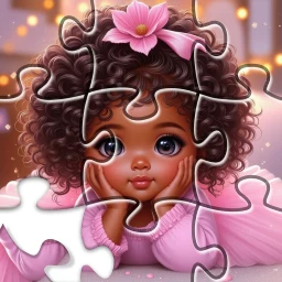 Icône de Black Jigsaw - Jigsaw Puzzles