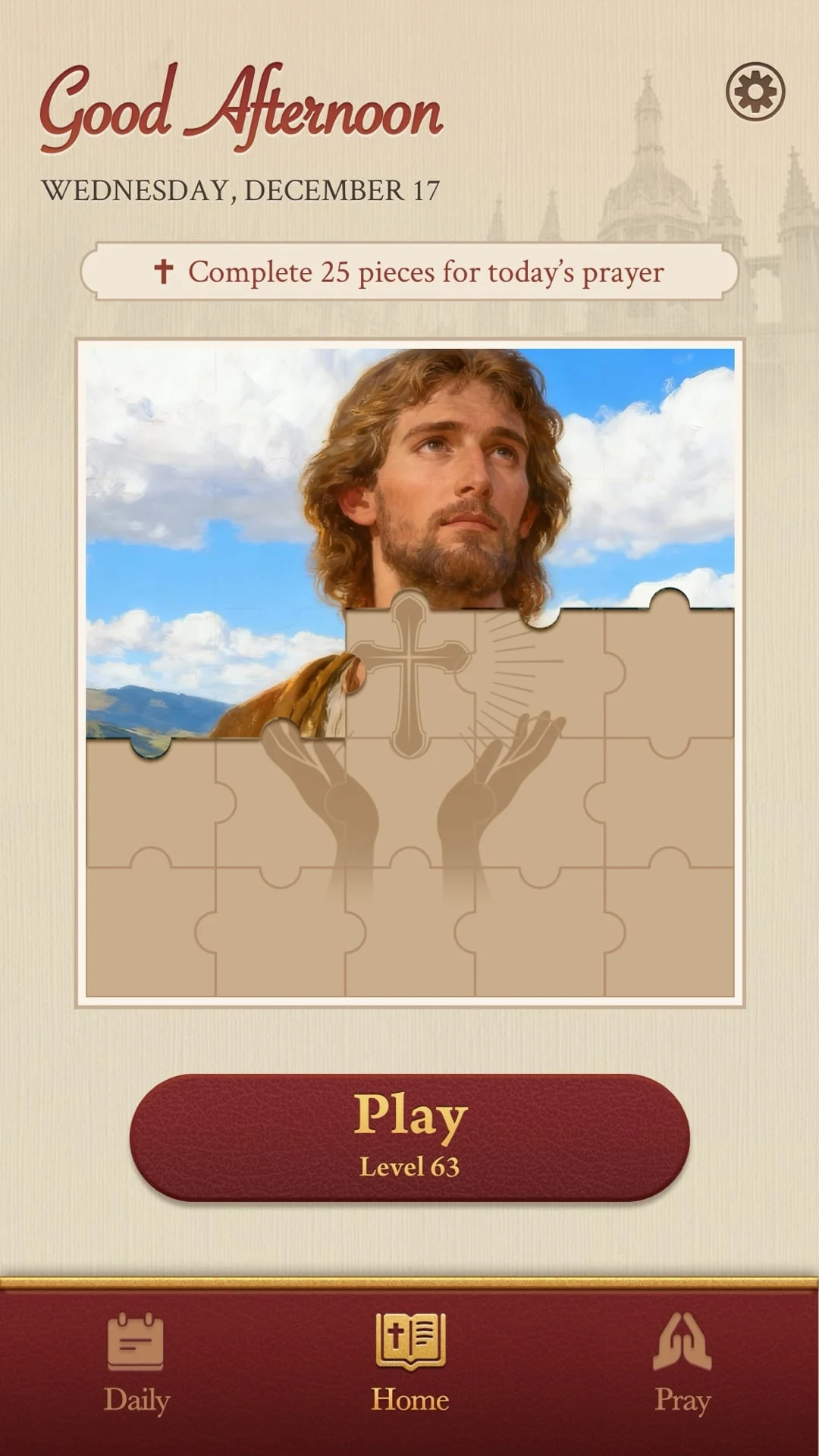 Bible Jigsaw Solitaire screenshot